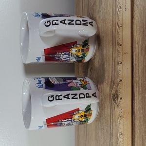 Walt Disney World Mickey Mouse and Friends. Set of 2. Grandpa and Grandma Mugs.
